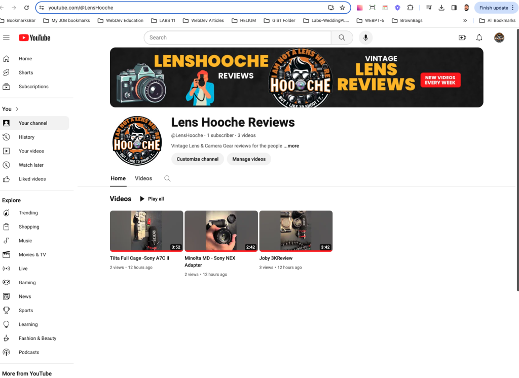 Lens Hooche YouTune Channel