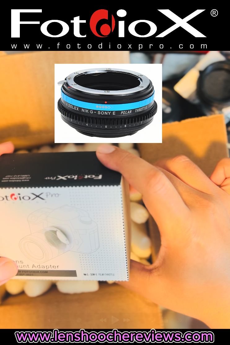 FotodioX Pro Lens Adapter with De Clicked Iris EOS NX PRO IRIS